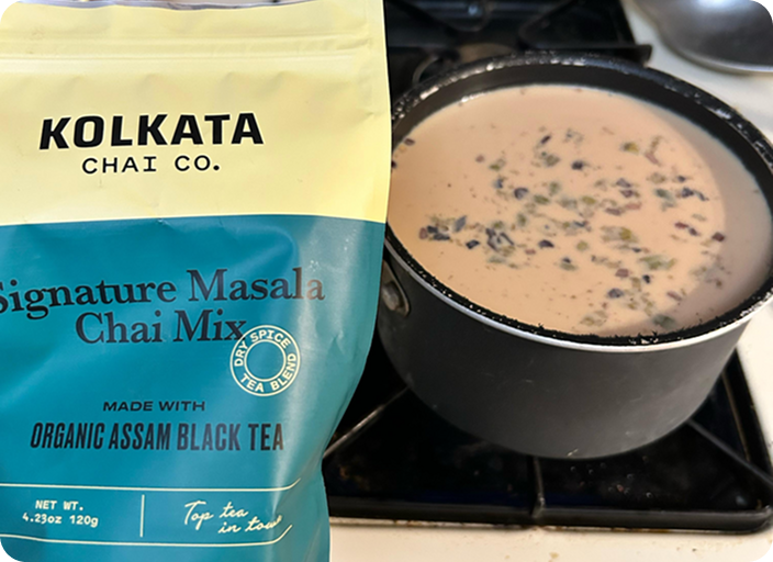 I'm lazy... Kolkata makes it easy, boil scoop, steep, done